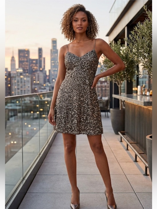 Adrianna Papell Dresses & Skirts - Adrianna Papell strapless sequin A-Line dress